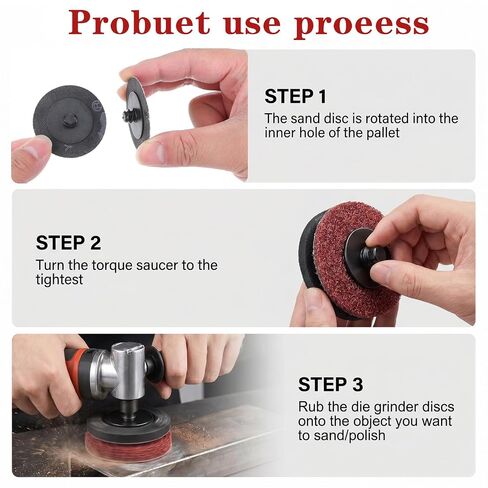 150Pcs 2 Inch Sanding Discs Roll Lock Die Grinder Sanding Discs, Aluminum Oxide Abrasive Quick Replacement Disc for Metal Wood Rust Paint Removal Polishing Finishing (60 Grit) in Kuwait