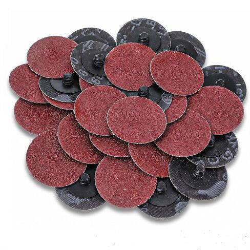 150Pcs 2 Inch Sanding Discs Roll Lock Die Grinder Sanding Discs, Aluminum Oxide Abrasive Quick Replacement Disc for Metal Wood Rust Paint Removal Polishing Finishing (60 Grit) in Kuwait