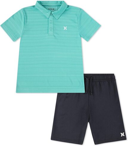 Hurley Baby Boys' And Toddler Boys' Polo and Shorts 2-piece Outfit Set in Kuwait