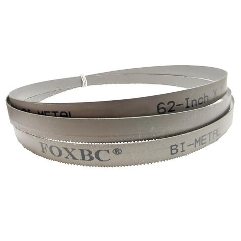 FOXBC 62 Inch Metal Bandsaw Blades, 62" x 1/2" x 24 TPI Metal Cutting Fits Craftsman, Delta, POWERTEC, Ryobi, Wen, Skil 9" Bandsaw in Kuwait
