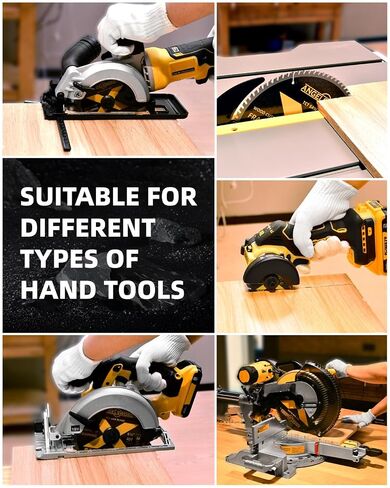 ANGELSWORD 4-1/2 Inch Circular Saw Blade, 7/8" Arbor Used on Angle Grinder, 24T for Framing&40T for Ripping, Cross Wood Cutting, 4 Pack, with 3/8"&5/8" Bushing in Kuwait