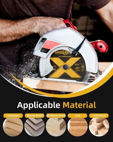 ANGELSWORD 4-1/2 Inch Circular Saw Blade, 7/8" Arbor Used on Angle Grinder, 24T for Framing&40T for Ripping, Cross Wood Cutting, 4 Pack, with 3/8"&5/8" Bushing in Kuwait