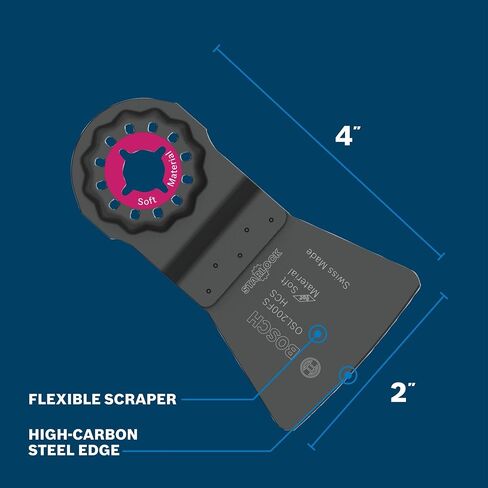 Bosch OSL200FS 2 In. Starlock® Oscillating Multi Tool High-Carbon Steel Flexible Scraper Blade in Kuwait