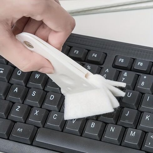 Multifunctional Gap Cleaning Brush - Microfiber Dust Cleaner for Electric Fan Grills, Keyboard, Window Tracks & Narrow Spaces, Reusable Household Cleaning Tool in Kuwait