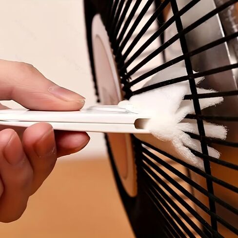 Multifunctional Gap Cleaning Brush - Microfiber Dust Cleaner for Electric Fan Grills, Keyboard, Window Tracks & Narrow Spaces, Reusable Household Cleaning Tool in Kuwait