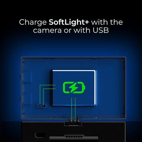 iContact SoftLight+, LED Streaming Light & Video Conference Lighting for iContact Camera Pro and ProXL, Edge-Lit Face Light with Adjustable Brightness & Color Temperature, USB or Camera Powered in Kuwait