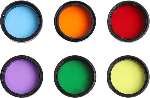 6pcs Telescope Nebula Filters 1.25inch with Storage Box, Metal Frame Multi-Coated Lens Set for Astronomy Lunar Planetary Observation and Astrophotography in Kuwait
