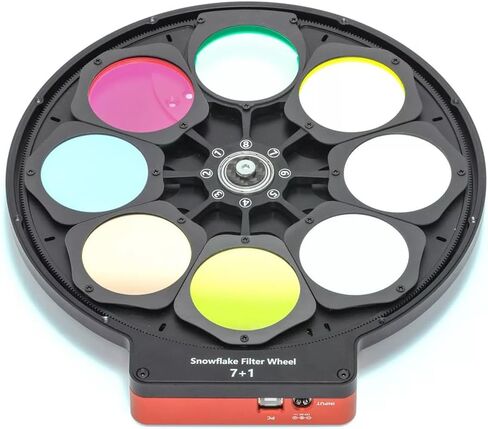 WandererAstro SFW36 Motorized Filter Wheel, 8-Slot 36mm Electronic Telescope Filter Wheel for Astrophotography, 14mm Low Profile with Light Blocking Ring (8 Slot 36mm/14mm) in Kuwait