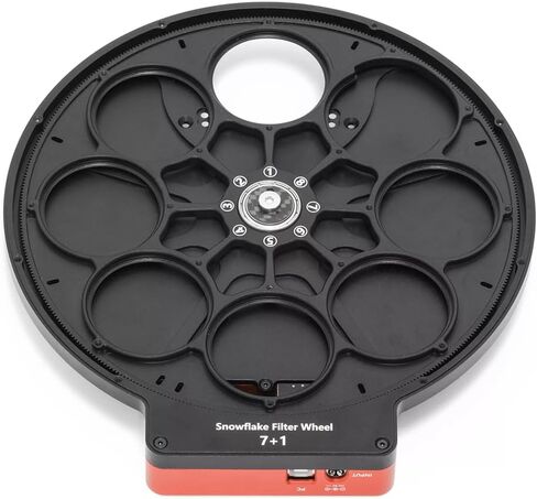 WandererAstro SFW36 Motorized Filter Wheel, 8-Slot 36mm Electronic Telescope Filter Wheel for Astrophotography, 14mm Low Profile with Light Blocking Ring (8 Slot 36mm/14mm) in Kuwait