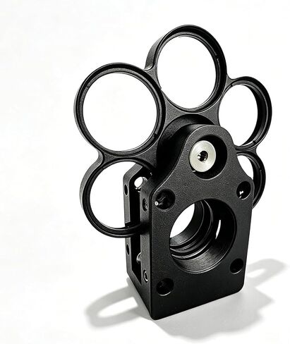 6-Position 1 Inch Telescope Filter Wheel, Cage-Type Coaxial Filter Holder with M4/m6 Threaded Interface, Aluminum Alloy Filter Wheel for Moon, Planet and Nebula Observation in Kuwait