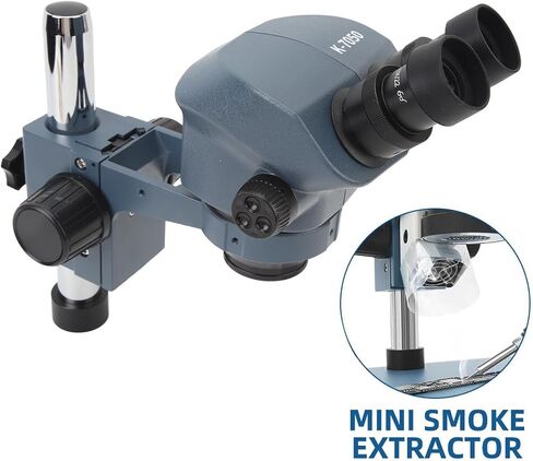 Trinocular Stereo Microscope Clear Imaging 7-50X Magnification 0.7-5X Zoom Lens for Inspection Maintenance in Kuwait