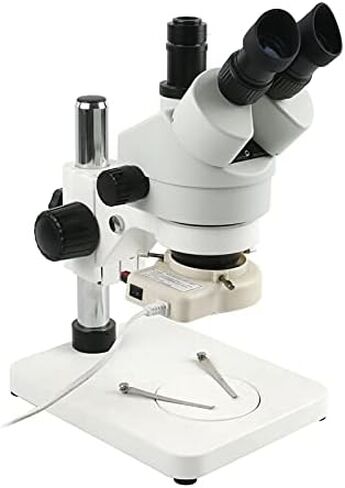 Industrial Trinocular Stereo Microscope Magnification Continuous Zoom 7X - 45X for LAB Phone PCB Repair Soldering in Kuwait