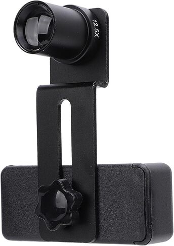 Fabater Microscope Lens Cellphone Adapter, 12.5X Microscope Smartphone Camera Adapter, Mobile Phone Holder, Connect Mobile Phone to Tube 23.2mm in Kuwait