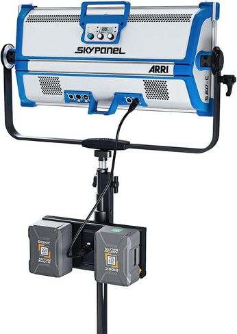 Anton Bauer 26V Gold Mount Plus Dual Mounting Plate for ARRI SkyPanel S-60C/-30C | Includes dual mounting plate, 4-pin XLR cable, light stand clamp and warranty for mounting, cabling and power in Kuwait