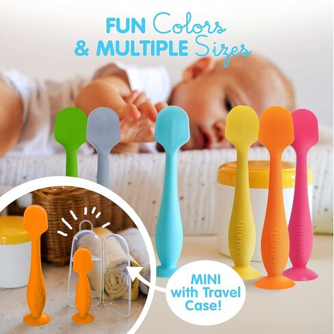 Bumco Baby Bum Brush - Flexible Diaper Cream Spatula Applicator (Orange) | BPA-Free Diaper bag essentials. Mom-invented butt paste spatula and diaper rash cream applicator. Soft, wipe-clean silicone. in Kuwait