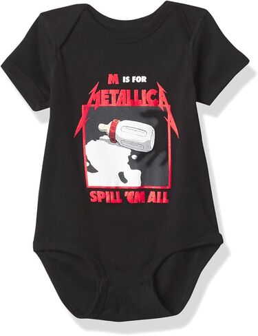 Metallica baby boys Metallica M for Kea Bodysuit and Toddler T Shirt Set, Black, 6 Months US in Kuwait