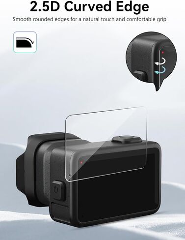 3Pcs,for GoPro MISSION 1 PRO/MISSION 1 Screen Protector,3-in-1 Screen & Lens Protective Film Kit,9H Tempered Glass Anti-Scratch Cover,Bubble-Free Installation,HD Clarity in Kuwait