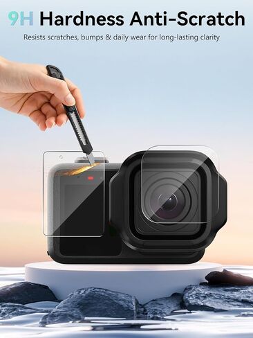 3Pcs,for GoPro MISSION 1 PRO/MISSION 1 Screen Protector,3-in-1 Screen & Lens Protective Film Kit,9H Tempered Glass Anti-Scratch Cover,Bubble-Free Installation,HD Clarity in Kuwait