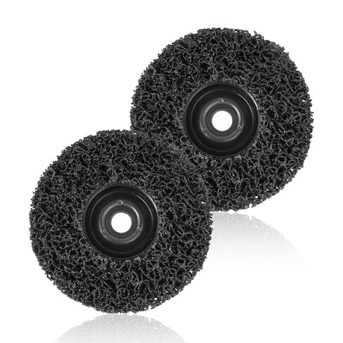 4 Pcs 0513041 4-1/2" Paint Eater Replacement Discs | Spun-Fiber Pads for Rotating Palm Sander, Remove Paint and Rust, Anti-Clog Design in Kuwait