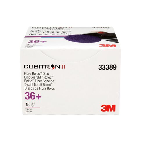 3M Cubitron II Roloc Fibre Disc, 786C, 33389, 3 in, 36+ Grade | 15 Pack, Grinding, Weld Blending, Deburring, High Cut Rate, Long Life in Kuwait