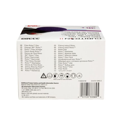 3M Cubitron II Roloc Fibre Disc, 786C, 33389, 3 in, 36+ Grade | 15 Pack, Grinding, Weld Blending, Deburring, High Cut Rate, Long Life in Kuwait