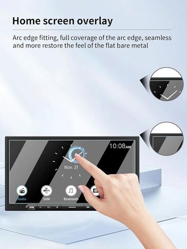 Screen Protector for Sony XAV-AX4000 6.95-Inch Multimedia Receiver,High-definition Scratch Resistant Nanofilm Film,HD Clear,Bubble Free,Touch Sensitive,Easy Installation,2 Pack in Kuwait