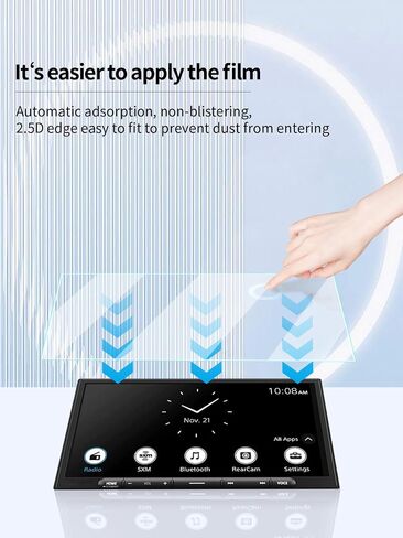 Screen Protector for Sony XAV-AX4000 6.95-Inch Multimedia Receiver,High-definition Scratch Resistant Nanofilm Film,HD Clear,Bubble Free,Touch Sensitive,Easy Installation,2 Pack in Kuwait