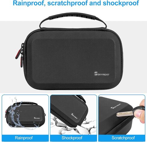Skyreat Osmo Pocket 3 Case, Portable PU Storage Protective Bag for DJI Osmo Pocket 3 Creator Combo Accessories (Black) in Kuwait
