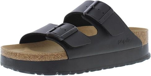 Women's Arizona Flex Platform Sandals in Black by Birkenstock in Kuwait