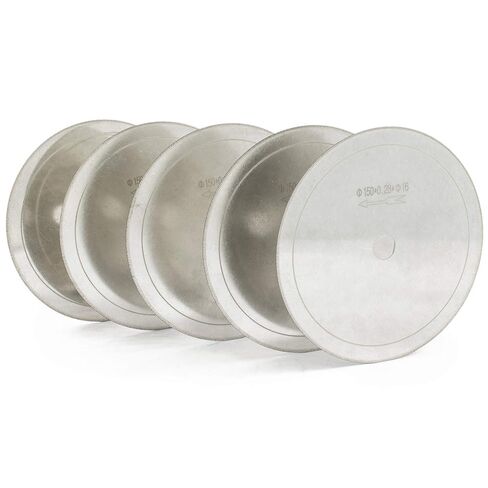 ILOVETOOL 5Pcs 6" inch Super-Thin Arbor Hole 5/8" Rim 0.53mm Diamond Lapidary Saw Blade in Kuwait