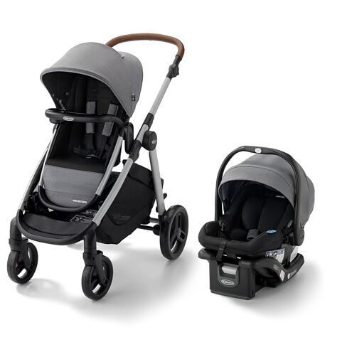 Graco Modes Nest2Grow Travel System, Carseat Stroller Combo, Includes: SnugRide DLX Infant Car Seat and Reversible Baby Stroller, Slide2Me Adjustable Seat, 4 Modes of Use with Optional Baby Gear, Ren in Kuwait