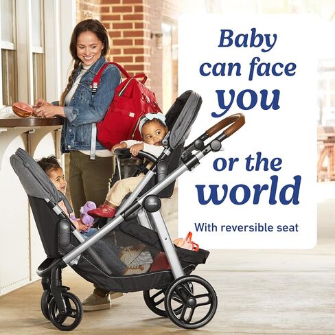 Graco Modes Nest2Grow Travel System, Carseat Stroller Combo, Includes: SnugRide DLX Infant Car Seat and Reversible Baby Stroller, Slide2Me Adjustable Seat, 4 Modes of Use with Optional Baby Gear, Ren in Kuwait