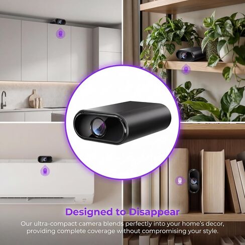 1080P Mini Hidden Camera Wireless, Indoor Security Camera with Motion Detection & Night Vision, App Control - Ideal Nanny Cam, Pet Monitor for Home Office in Kuwait