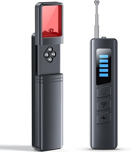 Hidden Camera Detector,RF Detector,Infrared Lens&GPS Tracker Detector | Clear Display Screen Guided High-to-Low Sensitivity Clear Detection Range Reduce False Alert for travel,hotel,office,car in Kuwait