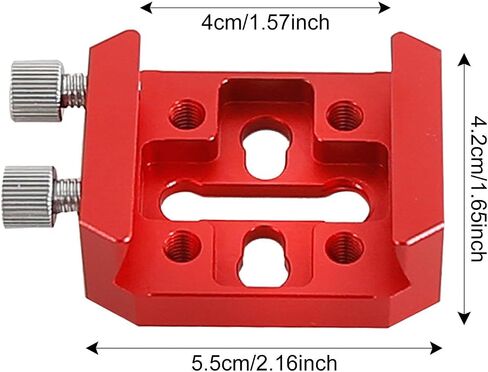 Vixen-Style Dovetail Mounting Plate, 55mm Red Metal, for Telescope OTA Guide Scope and Accessory Mounting in Kuwait