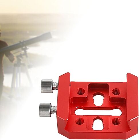 Vixen-Style Dovetail Mounting Plate, 55mm Red Metal, for Telescope OTA Guide Scope and Accessory Mounting in Kuwait