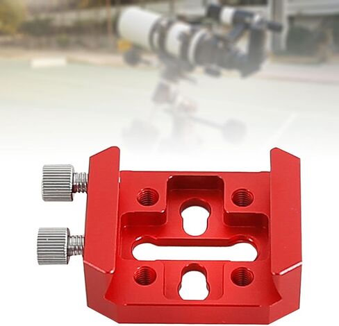 Vixen-Style Dovetail Mounting Plate, 55mm Red Metal, for Telescope OTA Guide Scope and Accessory Mounting in Kuwait