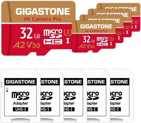【5-Years Data Recovery】 GIGASTONE 128GB Micro SD Card, 4K Video Recording for GoPro, Action Camera, DJI, Drone, Nintendo-Switch, R/W up to 100/50 MB/s MicroSDXC Memory Card UHS-I U3 A2 V30 in Kuwait