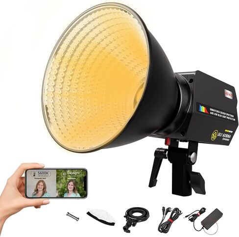 IFOOTAGE SL1 60DN LED Video Light with Carry Bag,70W Camera COB Daylight | Photography Lighting,5600k Continuous Output Lighting, Video Lighting for Video Recording,Studio,App Control in Kuwait