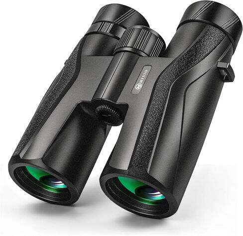 10x42 Binoculars for Adults High Powered Waterproof with Large View | Professional HD Binoculars BAK4 Prism FMC Lens Bird Watching Binoculars for Cruise Ship Hunting Camping Travel Sport Safari in Kuwait