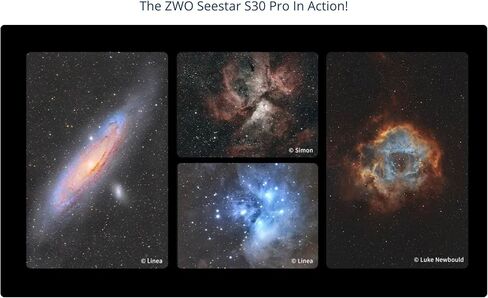 ZWO Seestar S30 Pro Smart Telescope, 4K Ultra HD, All-in-One Astrophotography, Smartphone Control, 128GB Storage in Kuwait