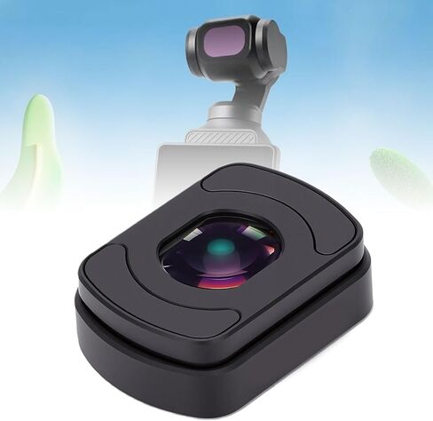 EBTOOLS Magnetic Wide Angle Lens, 0.72X Ultra Wide Angle Lens Compatible with 4 Camera, HD Optical Glass Aluminum Alloy Frame for Landscape Photography in Kuwait