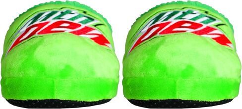 Odd Sox – Mountain Dew Slippers – Plush-Lined Slip-On House Shoes – Medium Size for Men & Women – Cozy Novelty Beverage Slippers with Non-Slip Sole, Fun Fuzzy Soda Pop Gift in Kuwait