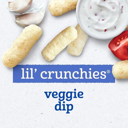 Gerber Stage 3 Veggie Dip Lil Crunchies Snack, 1.48 Oz, 6 Pack in Kuwait