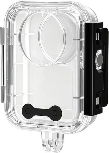 Compatible with Osmo 360 Waterproof Case, 45M/150FT Depth Waterproof Case, Panoramic Lens with Blind Spot Elimination, Shockproof PC Shell for Diving in Kuwait