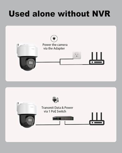 DS-2DE2C400MWG-E HIKVIS0N_4MP Wired PT PoE IP Camera with 345° pan and 80° tilt, Auto-Tracking Lite, Smart Hybrid Light, IP66, 2-Way-Audio,2.8mm Lens, 512 GB Card Slot, International English Version in Kuwait
