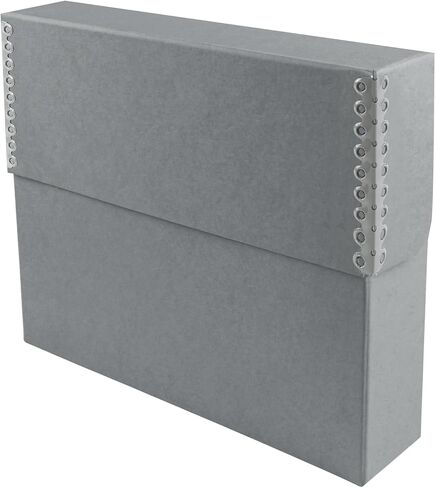 Lineco Archival Document Storage Box, Black, 15.5" x 12.5" x 5 | Jumbo-Sized, Metal Edge, Acid-Free Boxboard Case, Organize Files, Prints, Photos in Saudi Arabia