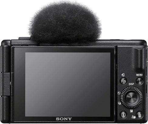 Sony ZV-1F Vlog Camera for Content Creators and Vloggers Black Bundle with Lexar 64GB High-Performance 800x UHS-I SDHC Memory Card + Camera Case + 1400 mAh Battery Pack in Saudi Arabia