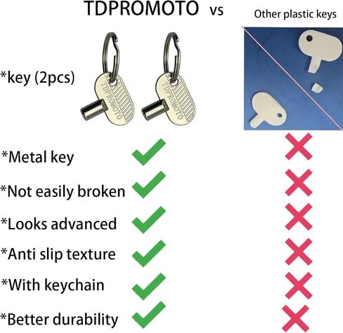 Sprinkler Controller Door Key Sprinkler Timer Lock Key for Orbit and Hydro-Rain, Metal (2pack) in Kuwait