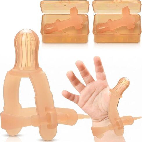 Thumb Sucking Deterrent,Thumb Sucking Stop for Kids,15 Months Baby | 2Pcs,suitable for 0.5-0.7" thumbs and 1.6-1.95" Wide Wrist,Thumb Sucking Stop for Kids in Saudi Arabia
